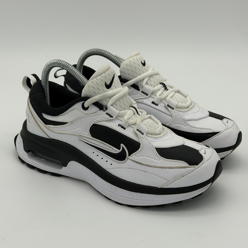 Nike Air Max Bliss Womens 7.5 White Black‎ Sneakers FJ7737-101 Low Top Trainers